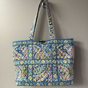 Vera Bradley Capri Blue Tick Tack Tote